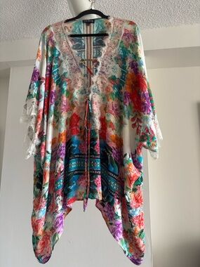 Resort Floral Print Coverup L